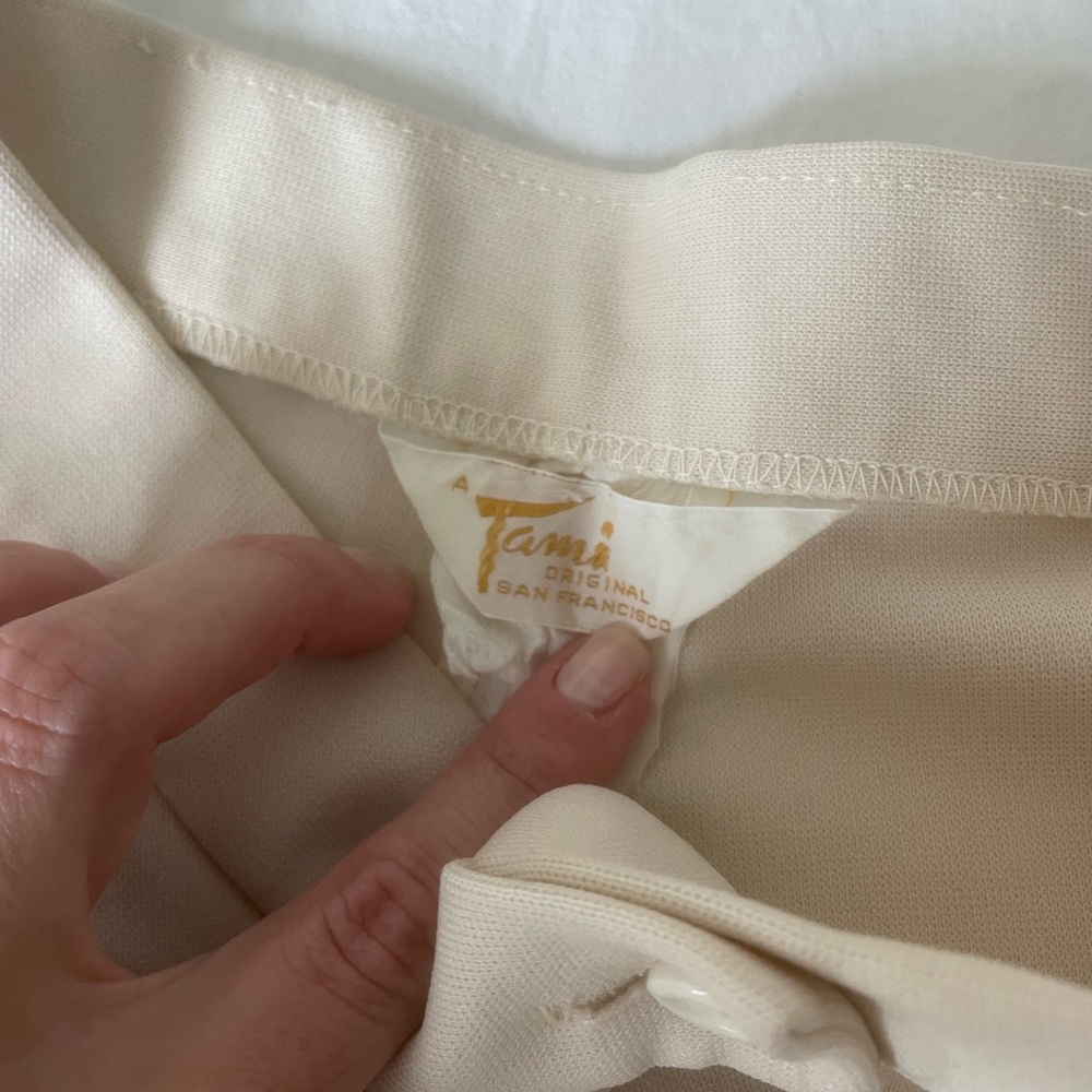 Cream Women's Wide Leg Pants - Picture 7 of 7